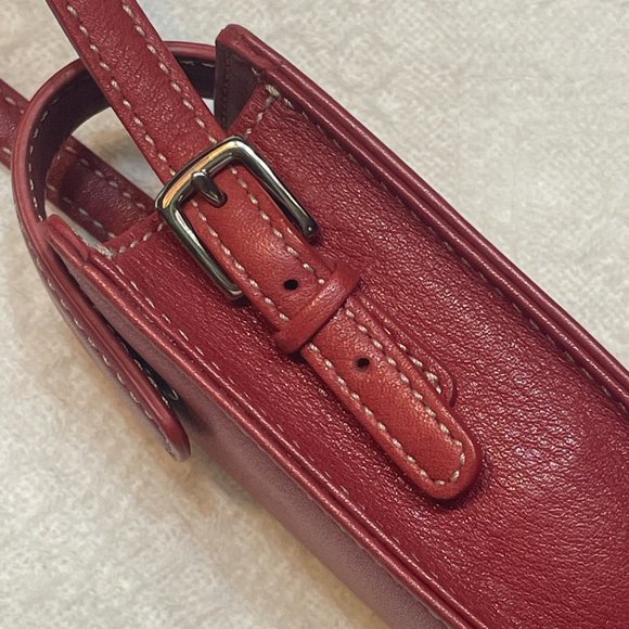 Coach Red Leather Mini Case Vintage - Picture 4 of 6